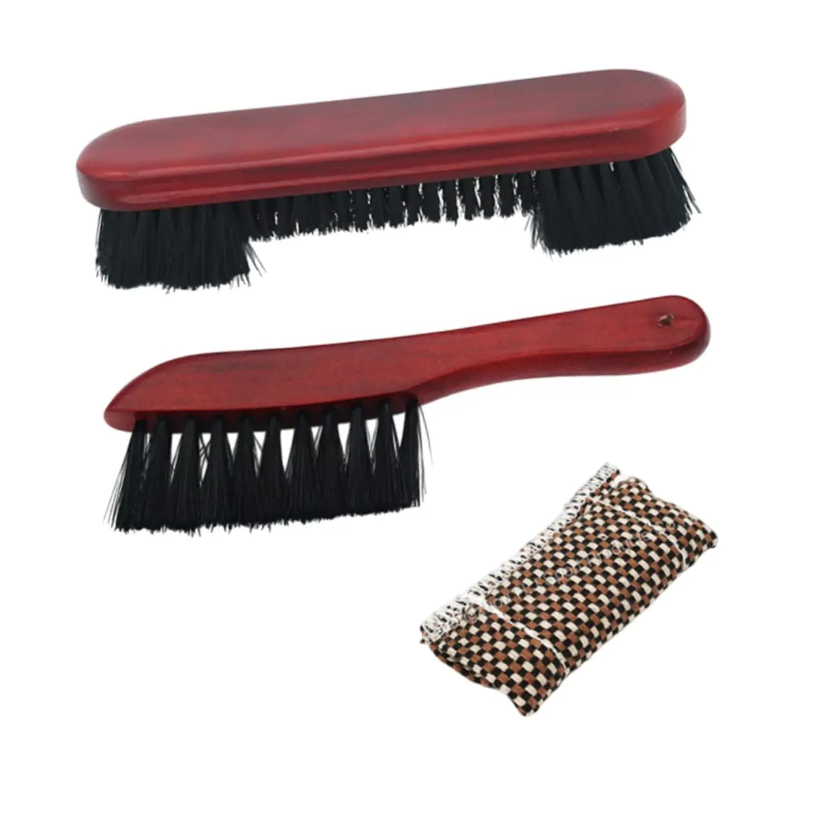 Pool Table Brush Set Cue Shaft Cleaner Cloth Maintenance, Nylon Bristles Snooker Accessories Cleaning Kit Rail Brush