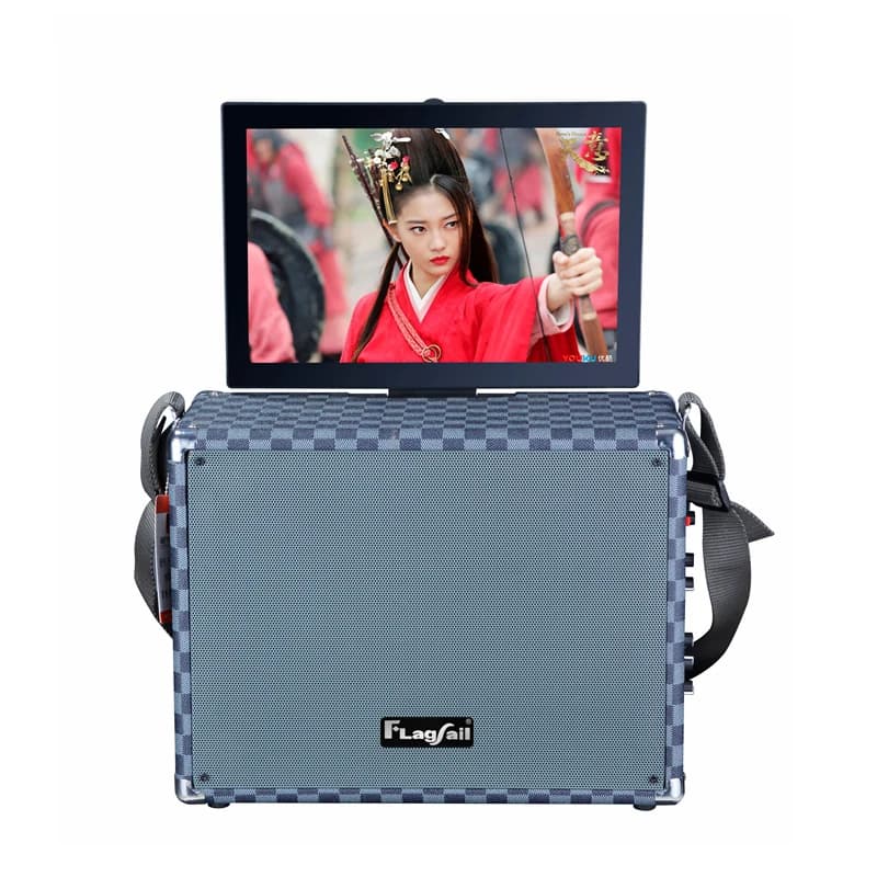 Macchina per karaoke con sistema YouTube Android portatile da 8 pollici con schermo Sistema di altoparlanti PA per canto portatile Bluetooth con WiFi