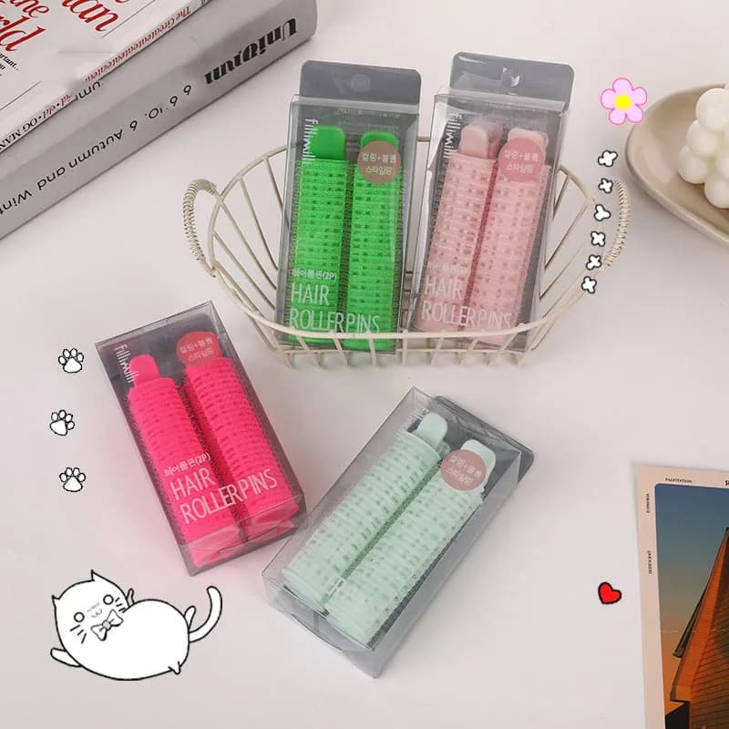 Set of natural soft hair curlers Set of clip for sawing and fixing of hair Soft clip for hair root Tools for portable styling for woman girl