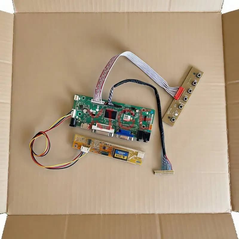 Kit Scheda Controller Schermo QD15TL01 QD15TL04 QD15TL03 QD15TL02 DIY VGA DVI HDMI 1280x800 30 Pin LVDS 1280*800 1-CCFL
