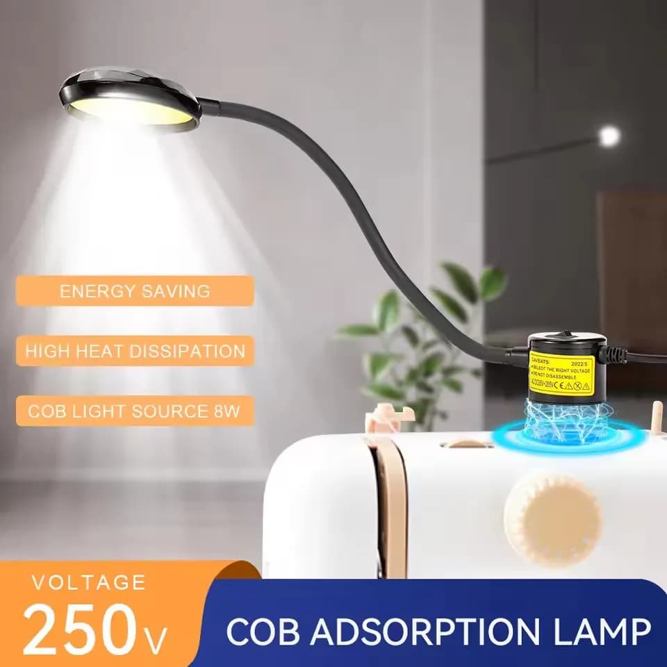 Lampada da Lavoro Portatile a LED Ricaricabile, Risparmio Energetico, con Magnete, Protezione Occhi, Luce da Tavolo per Officina, Angolo Regolabile