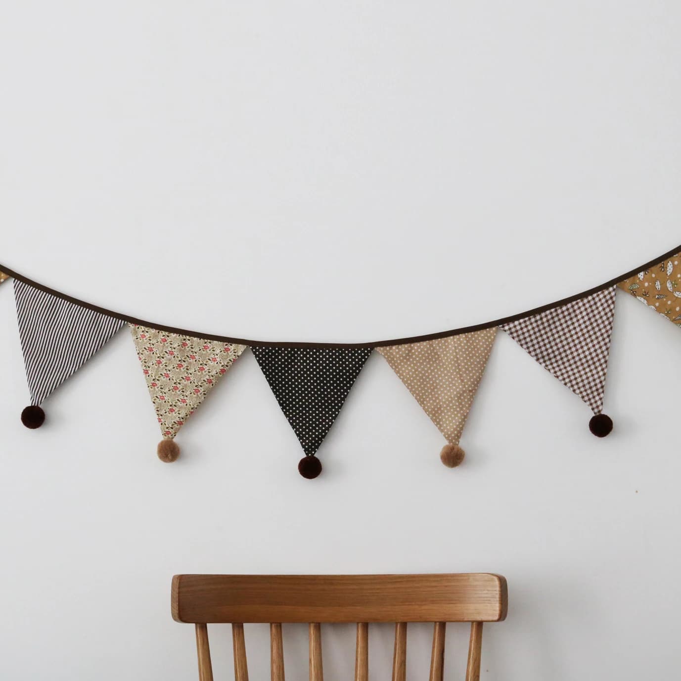 Decorazioni pendenti in stile nordico Punti di cotone Ghirlanda floreale Accessori per la camera dei bambini Decorazioni per la scuola materna delle feste a casa