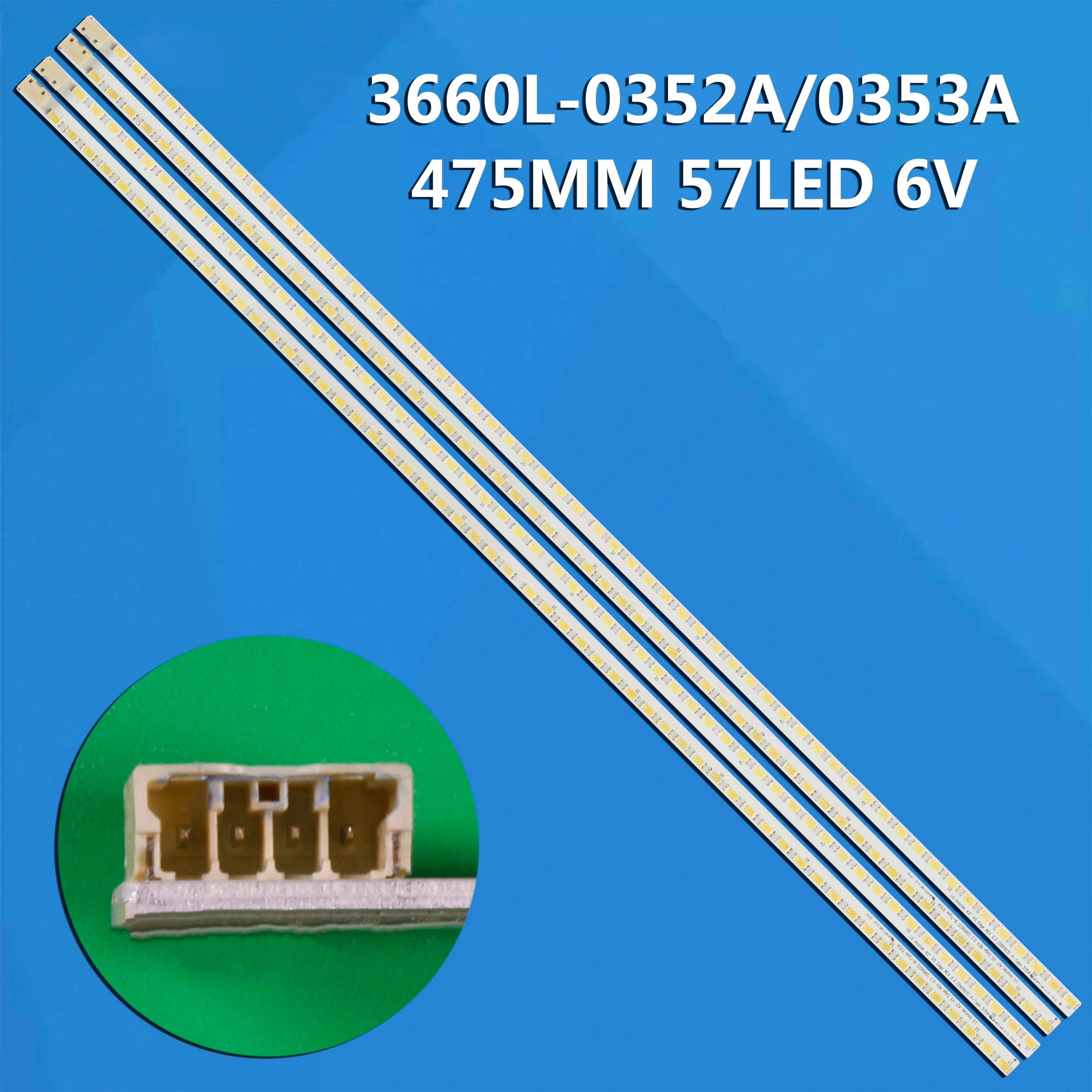 LED strip 57lamp For Lnnotek 42" Rev LE42A300N 42SL738R 42E60HR 42E81RA 42E70RG 42E61HR 42E62RN 42E70RD LC42EU SC A1/A4 42E61HR