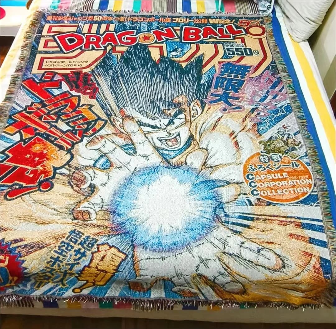 Dragon Ball Anime One Piece Cotton Wire Textile Cover Casual Cover Head Cover Decoration Cover Decorative Mat