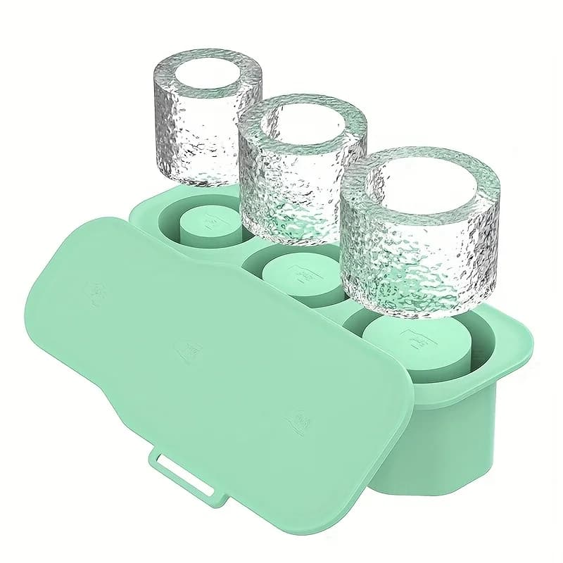 Stampo in silicone per ghiaccio Stanley Cup, vassoio per cubetti di ghiaccio in 3 misure per bicchieri e tazze, accessorio per bevande da festa, regalo estivo per il frigorifero