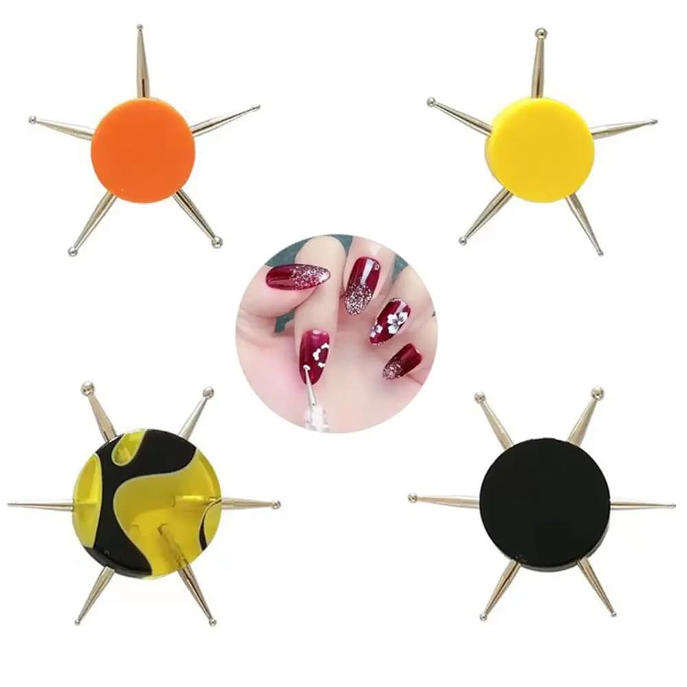 Strumenti per unghie nere punta per unghie 6 punte per trapano a punta per unghie punta per trapano per unghie strumenti per punteggiare la pittura a punti