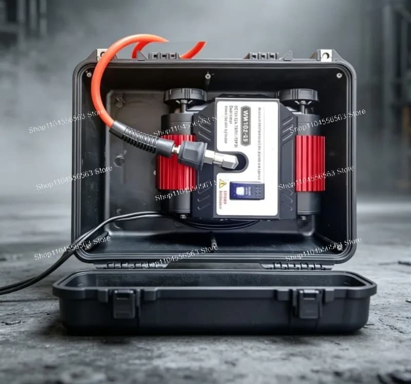 Compressore d'Aria Portatile a Doppio Cilindro 12V 150PSI, Gonfiatore Pneumatici ad Alta Potenza per Camion, SUV e Veicoli Fuoristrada con Serbatoio d'Aria