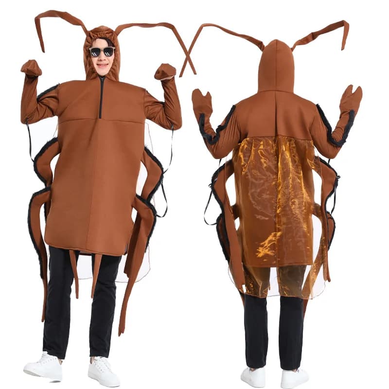 Halloween Carnival Cosplay Party Performance Costume Clothing Adult Kids Funny Stage Cosplay Cockroach