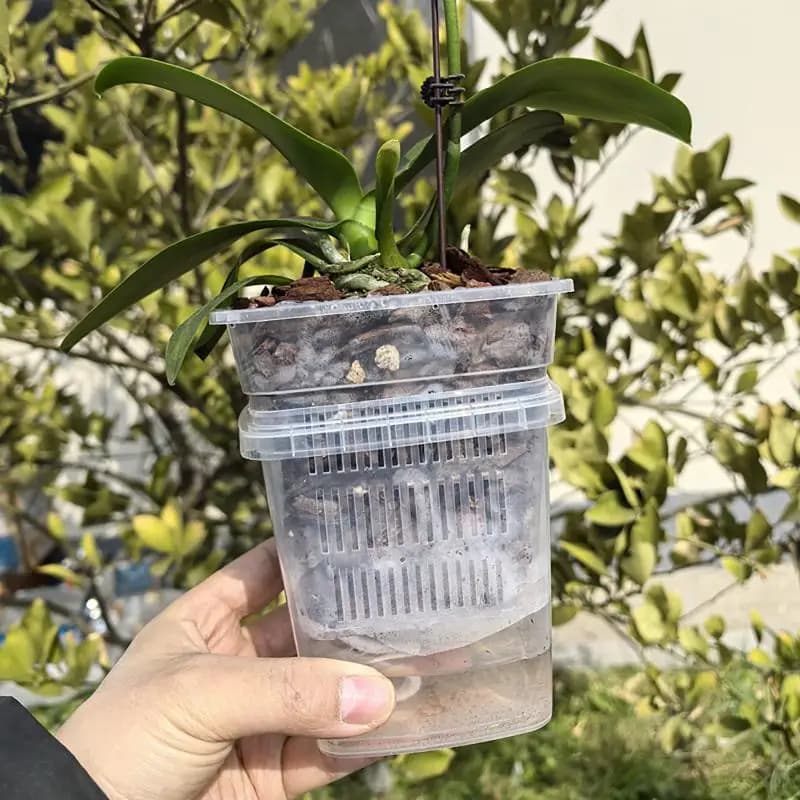 ●Self Watering Flowerpot Double-Layer Pots For Plants Nursery Pots With Holes Garden Automatic Absorbing Water Root Control Pots