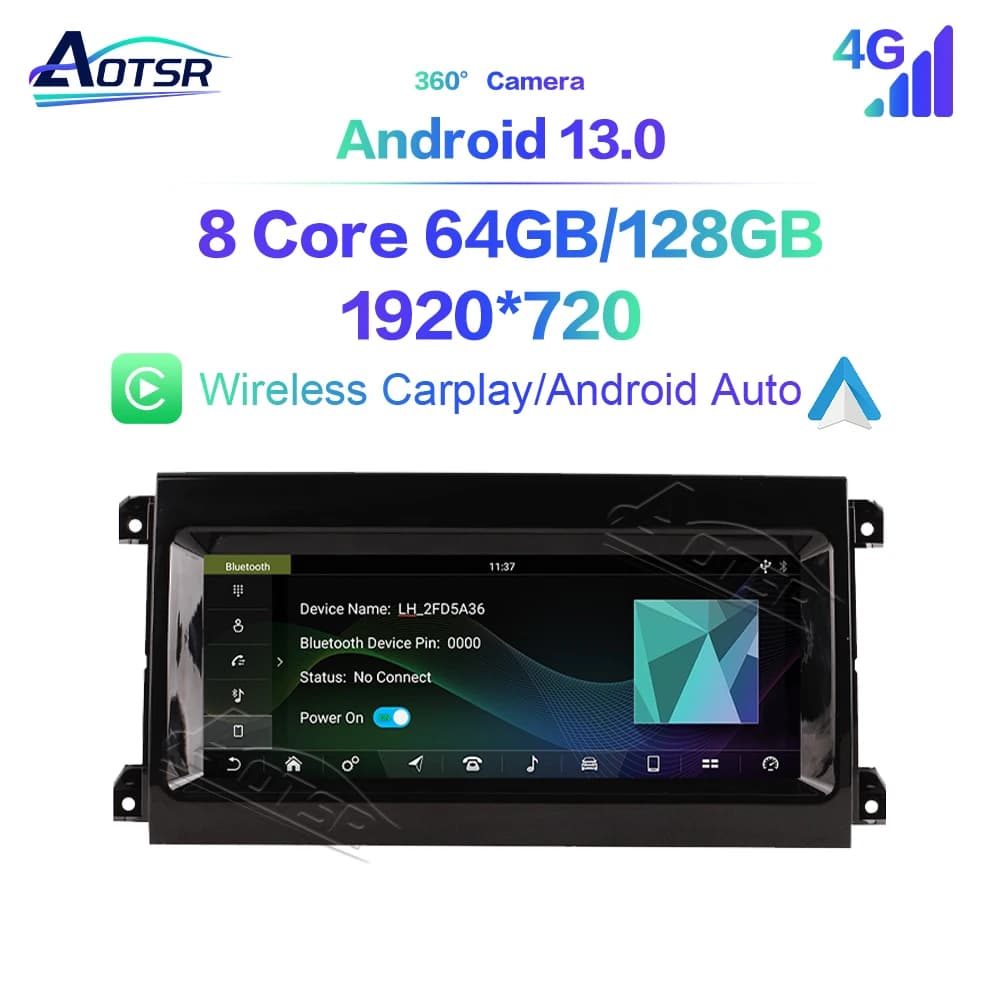 For Land Rover Discovery 5 2017-2020 Touch Car Screen Navigation Carplay CarRadio Air Conditioning Screen Steering Wheel BT WIF