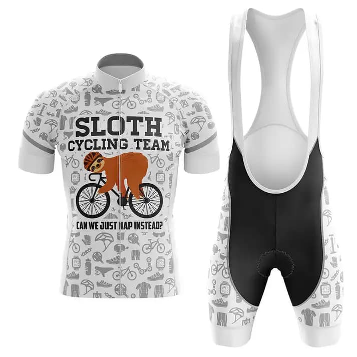 Completo da Ciclismo Estivo 2026 SLOTH: Maglia a Maniche Corte e Salopette da Ciclismo Vendull per Uomo - Nuovo Arrivo