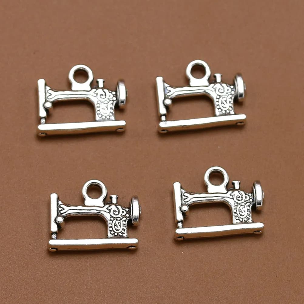 20Pcs Embossed Texture Alloy Pendant Charms DIY Craft Kit for Necklace Bracelet Earring Keyring Anklet Scrapbooking Cosplay