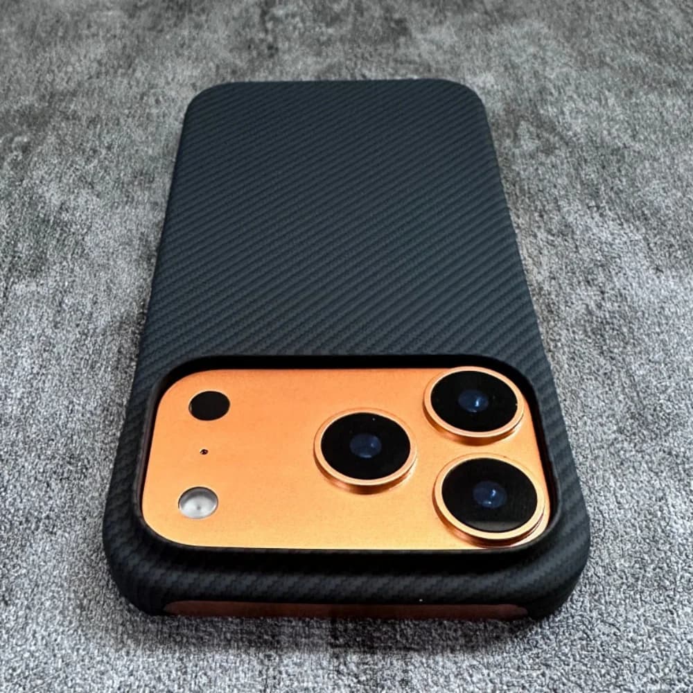 Official magnetic case with carbon fiber pattern for iPhone 17 Air Pro Max 17Promax for thin case with Magsafe wireless charging