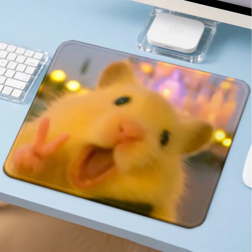 Mosepad cute hamster Computer Mat Desk Accessories Pc Gamer Mousepad Company Game Mats Mouse Anime Mause Table Decoration