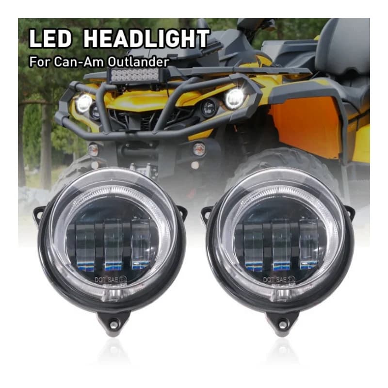 Yongjin Faro anteriore con anello 2 pezzi per Can-am Outlander G2