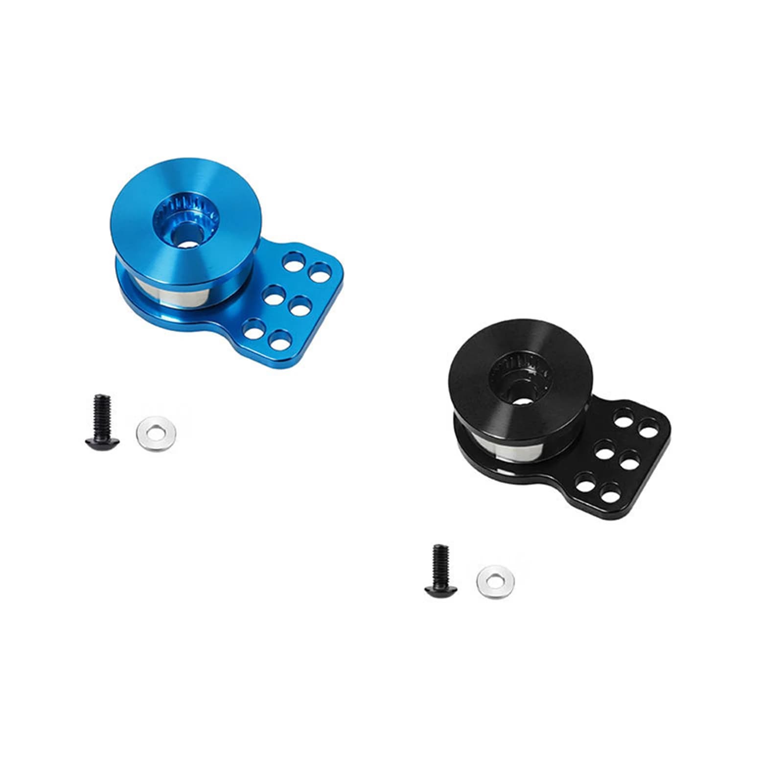 Braccio servo in alluminio 25T nero/blu per alleviamento del carico, per telaio CW-01, accessori per camion RC 1/12 Lunch Box/Midnight Pumpkin 58070