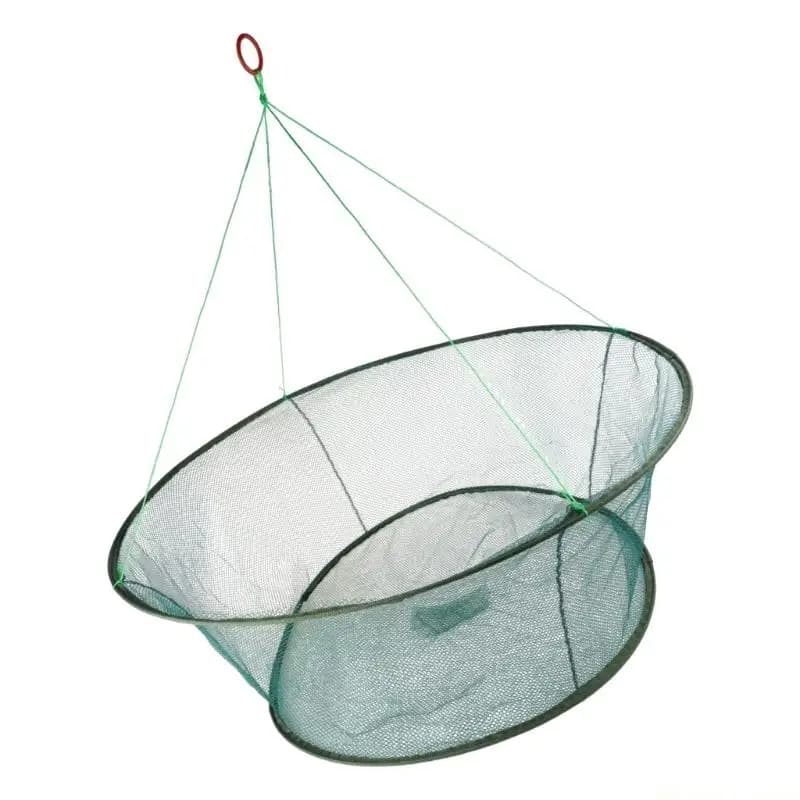 Rete da pesca portatile 31BE Rete da pesca pieghevole tipo pesante Cuciture rinforzate leggere