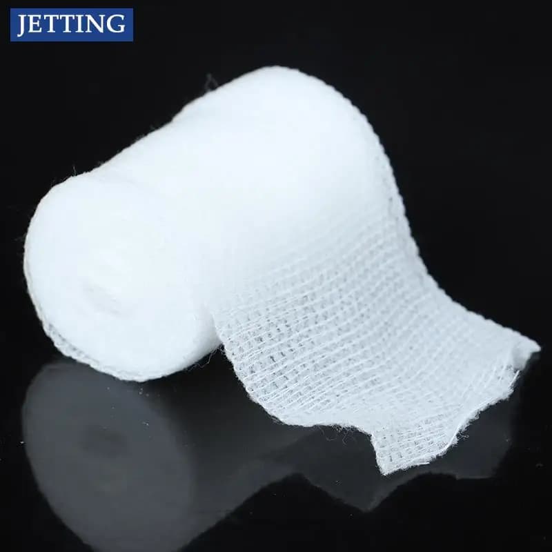 Vendita calda 10 rotoli/lotto PBT Benda elastica Kit di pronto soccorso Rotolo di garza Medicazione 5 cm x 4,5 m