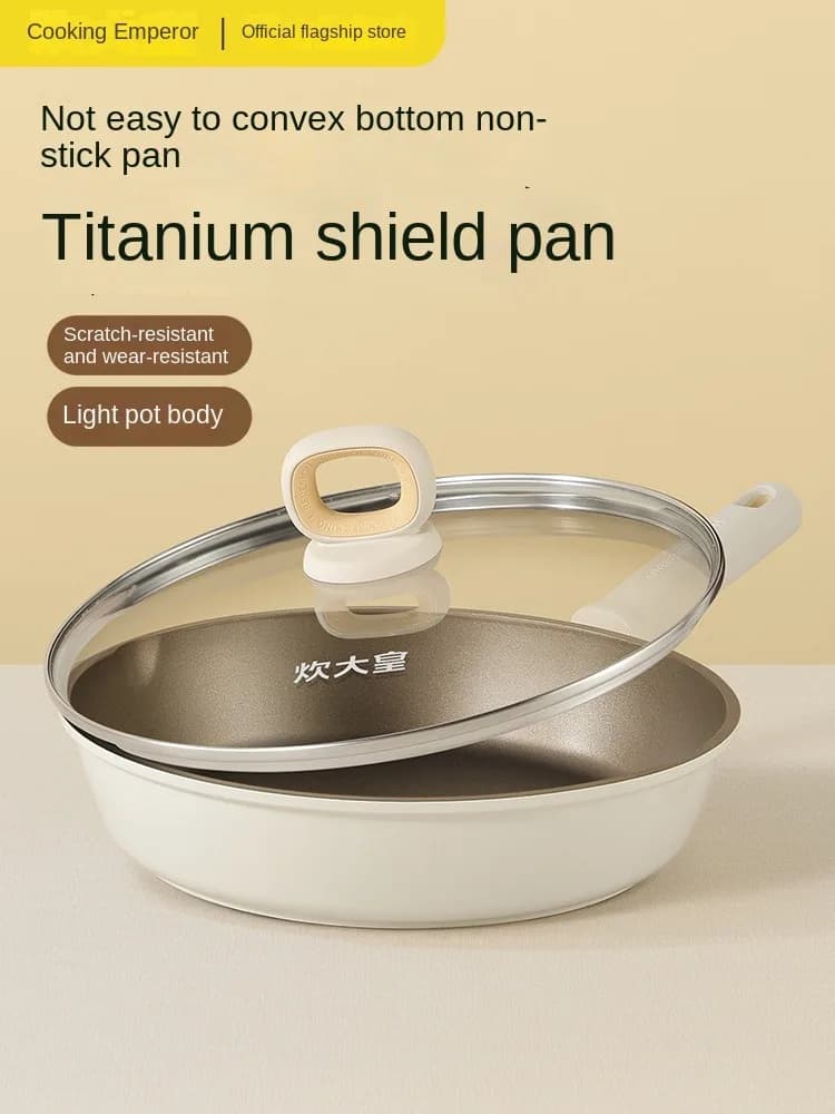 COOKER KING Non-stick pan Titanium pan for domestic use Wok Pancake Uovo Pancake Bistecca Gas induction cooker