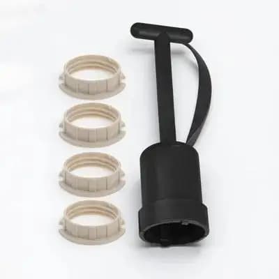 1Set G9 Light Socket Accessories Plastic Lamp Shade Ring Replacement Kit with Installation Removal Collar Ring Tool for Lamp