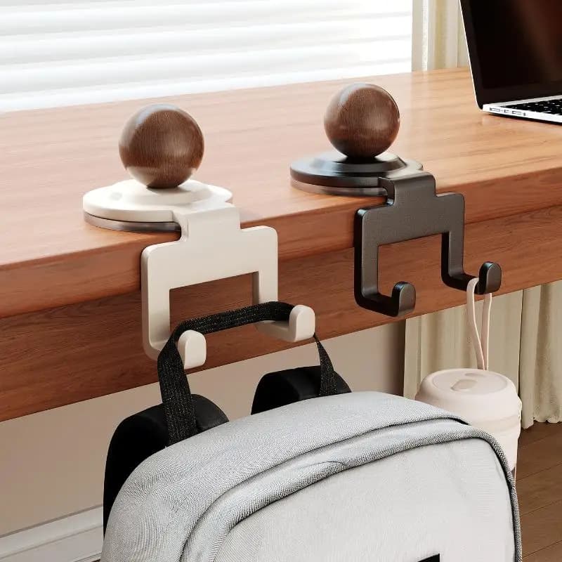 Table Side Universal Hooks Adjustable Bag Hanger Multifunctional Storage Rack Headphone Holder Stand For Schoolbag Bag