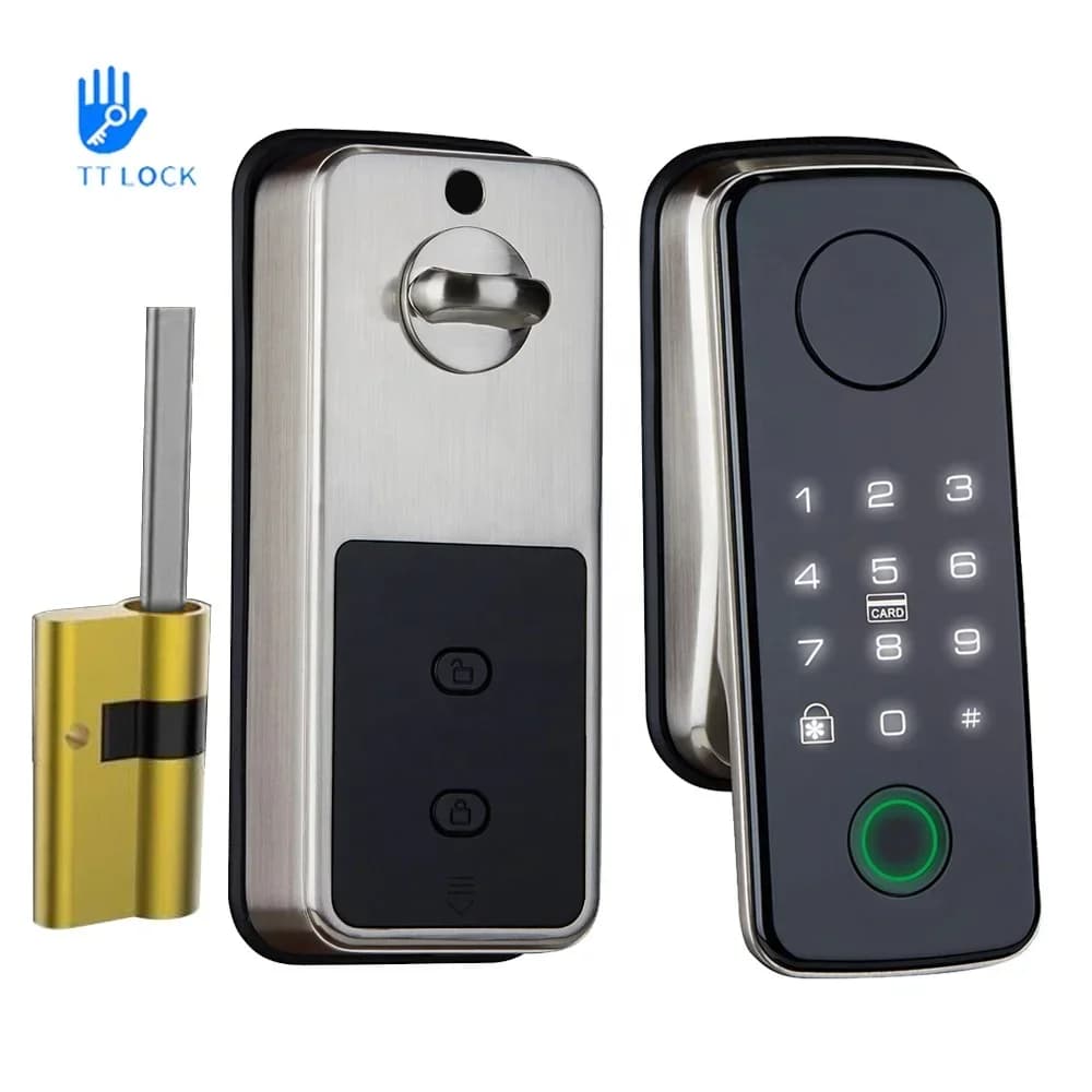 European Door Automatic Lock Cylinder Mortise Ttlock Smart Home Fingerprint Lock Cylinders