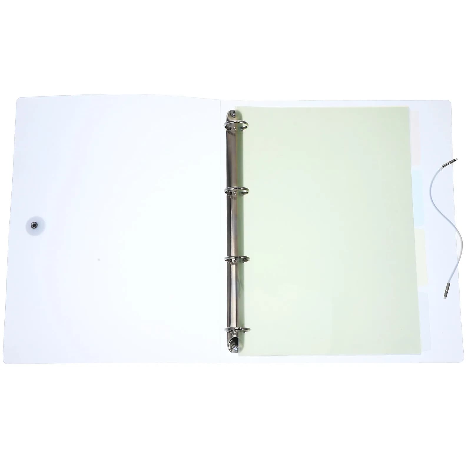 Copertina per Raccoglitore in Plastica Resistente per Quaderni a Fogli Mobili, Documenti e Protezione, con Elastico, Design Carino, Cartella Scolastica