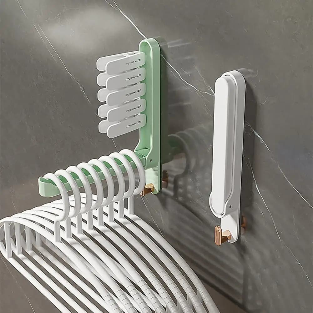 2 pieces 21,4 cm holder folding coat hangers with back coat hangers organizer clothes hangers bathroom closet balcony laundry