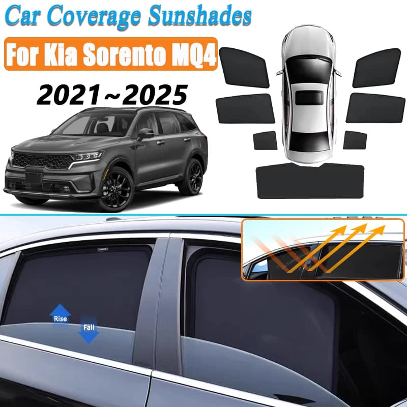 Maglia Parasole Per Kia Sorento MQ4 2021 2022 2023 2024 2025 Finestra Parabrezza Visiera Magnetica Tenda Tenda di Copertura Accessori