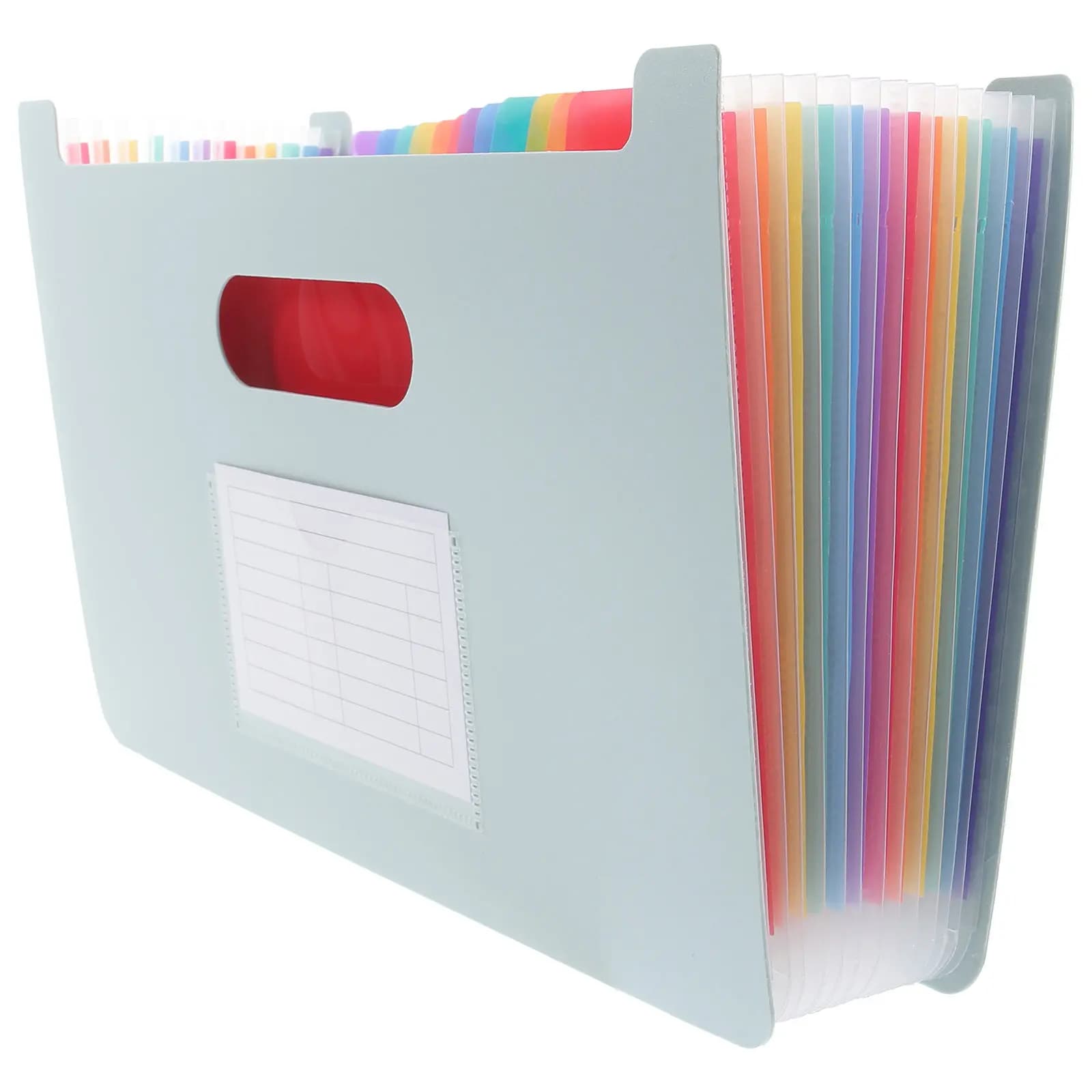 Large Capacity Multi-Layer PP Accordion File Folder for A5 Papers Portable Lightweight Receipt Organizer Office Document Storage