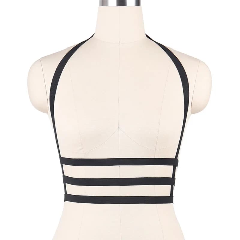 Cinghie Bondage Harness Cintura Donna Lingerie sexy Pole Dance Wear Costume Giarrettiere Calze erotiche Punk Goth Vestiti