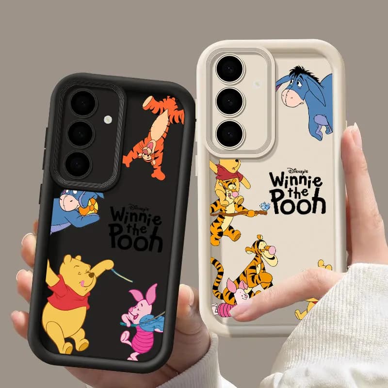 Fundas per Samsung Galaxy S26 S25 S24 S23 S22 Plus S21 Ultra S20 FE Case S26Ultra Cover posteriore morbida per telefono Winnies The Poohs Disney