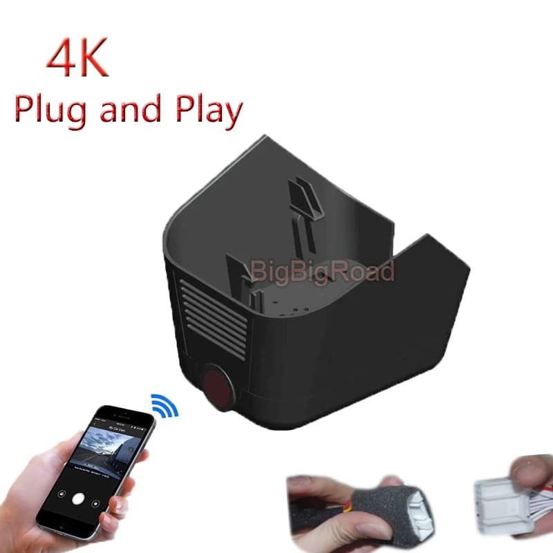 4K Plug And Play Per Jaguar XEL XEF XE XF F-PACE 2021 Auto Wifi DVR Videoregistratore di Guida Dash Camera scatola nera