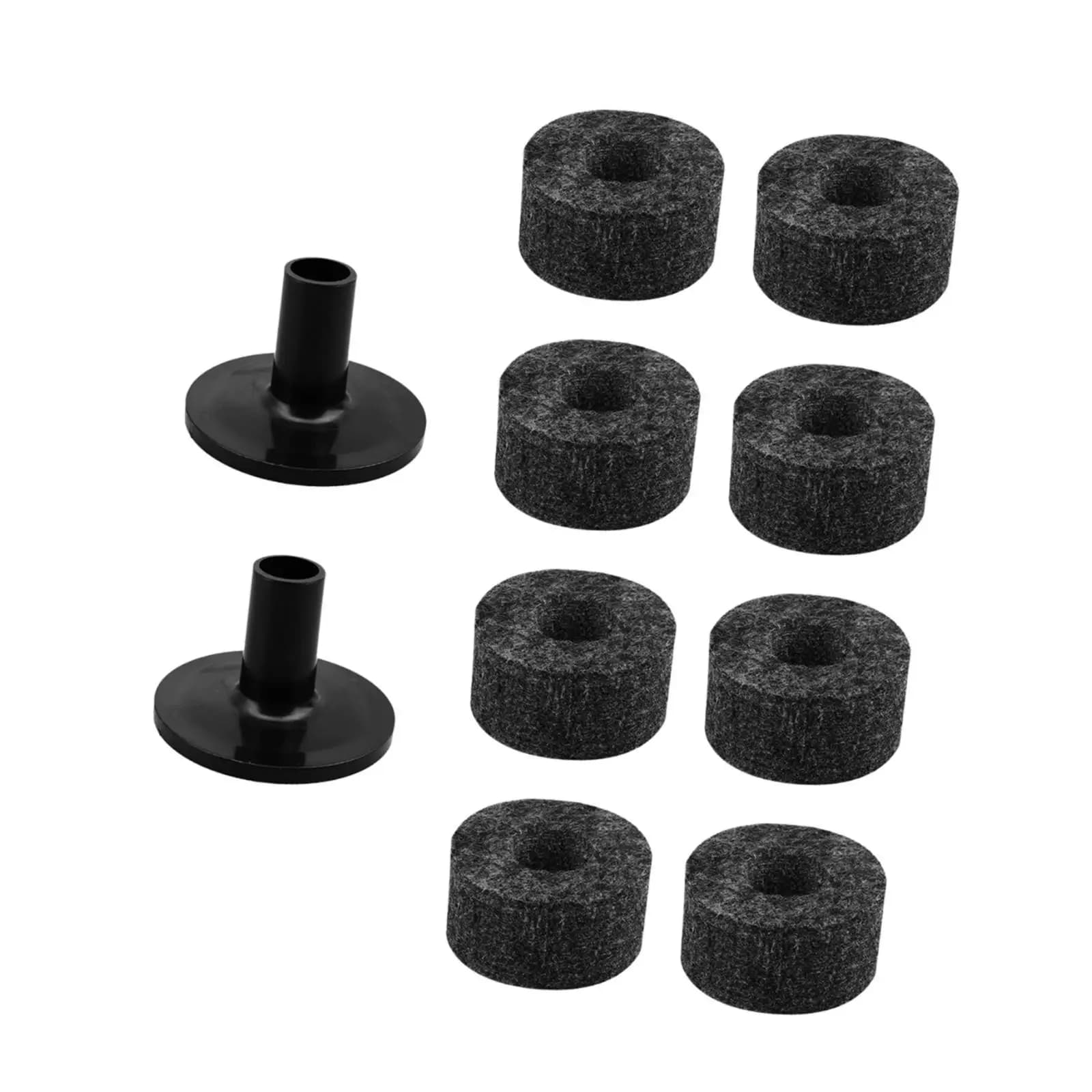10x Accessori per Piatti Musicali, Supporto per Piatti Portatile di Facile Installazione, Rondella in Feltro per Batteria Live, Pratica di Percussioni per Musicisti
