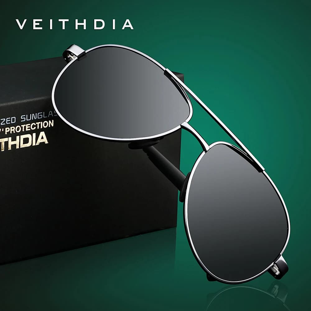 VEITHDIA Occhiali da sole di marca da uomo polarizzati UV400 occhiali da sole sport all'aria aperta guida uomo donna occhiali accessori per donna 1306