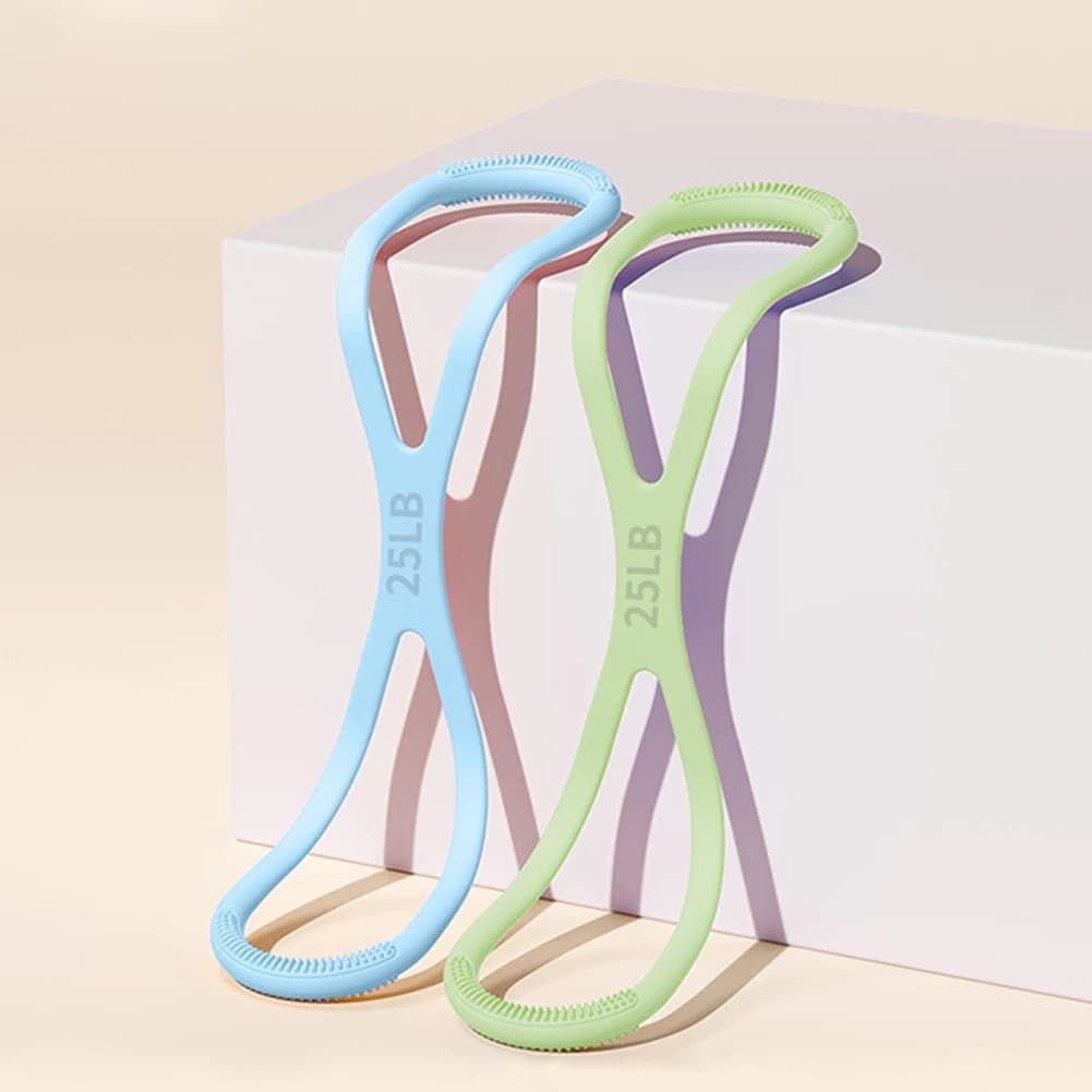 Figura 8 Fascia di resistenza fitness Fascia di resistenza yoga Fascia elastica per spalle per esercizi di braccio toracico a casa