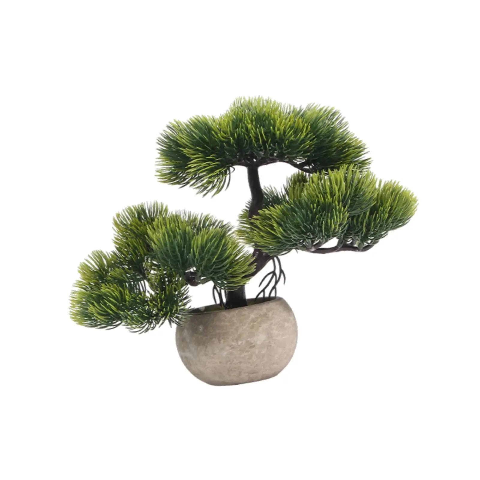 Bonsai Artificiale in Vaso, Pianta Finta per Arredamento Casa, Bonsai Finto per Scrivania Ufficio, Soggiorno, Libreria, Idea Regalo per Inaugurazione Casa