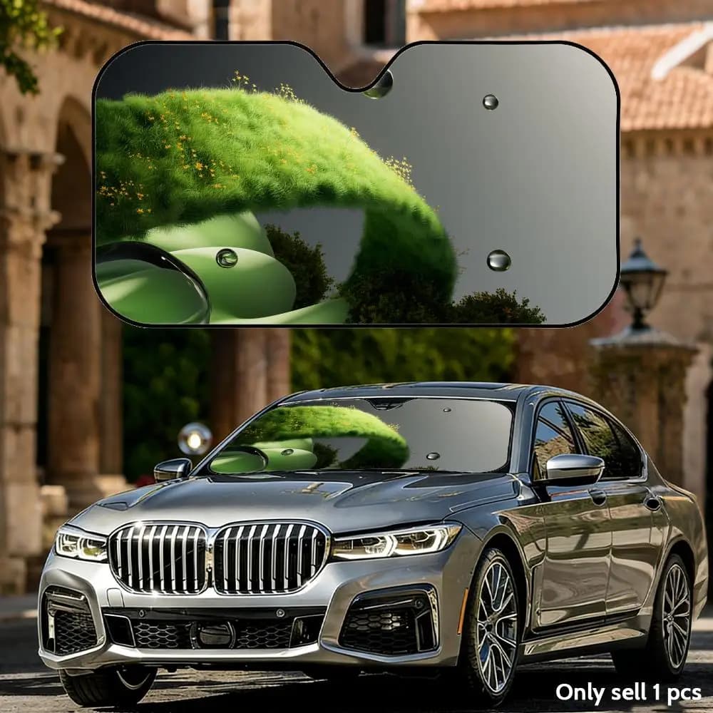 Parasole Pieghevole Universale per Auto con Design Artistico alla Moda, Protezione UV e Isolamento Termico