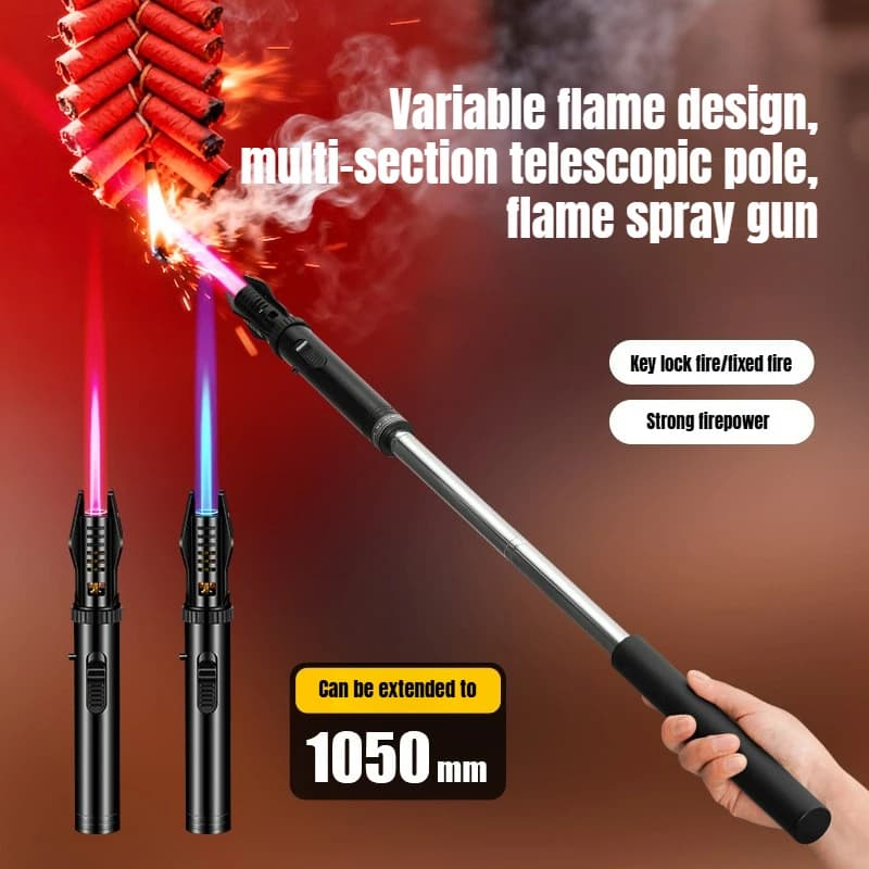 Nuovo scalabile esteso gonfiabile ad alta temperatura Spitfire pistola da campeggio esterna barbecue moxibustione accendino pistola di accensione portatile