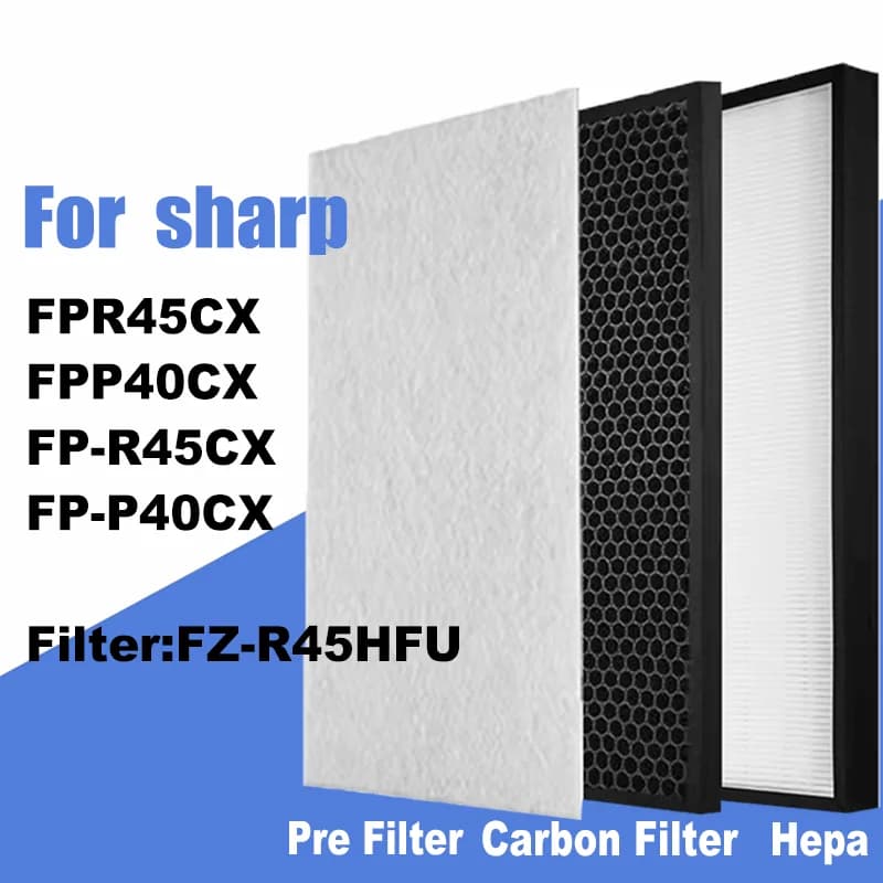 FZ-R45HFU FZR45HFU filtro aria HEPA e filtro a carbone per Sharp FPP40CX FP-P40CX FPR45CX FP-R45CX purificatore d'aria