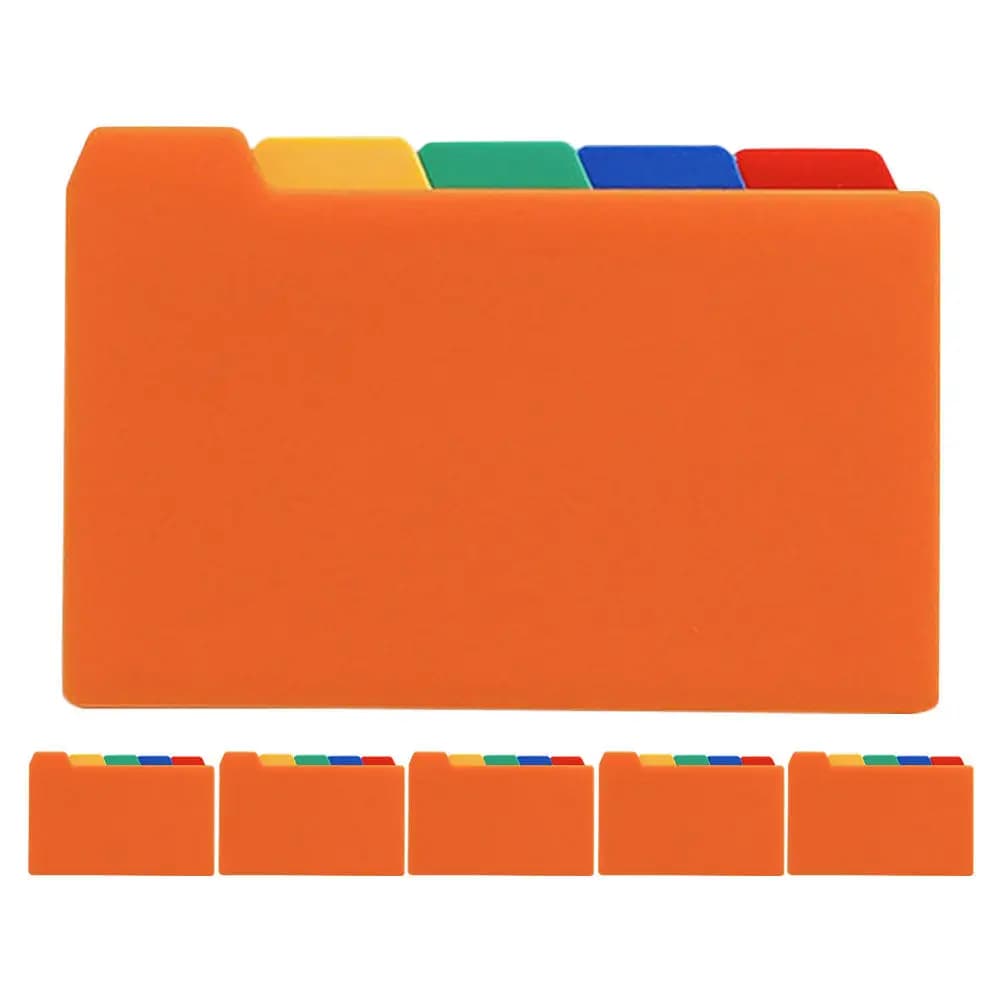 50 Fogli Divisori Impermeabili in PP con Linguette Scrivibili per Quaderni, Documenti, Libri, Agende, Organizer e Forniture per Quaderni