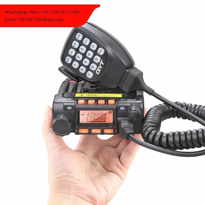 Radio Mobile QYT KT-8900, Versione Aggiornata del MINI-9800, 25W, Lunga Distanza, Radio Bidirezionale Veicolare MINI, Walkie Talkie