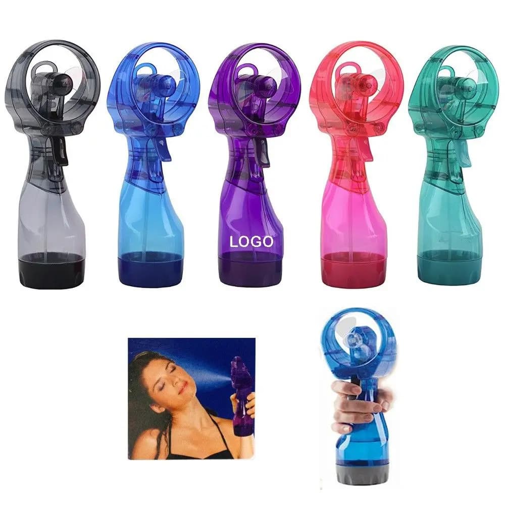 Handheld Mini Water Spray Humidifier Cooling Water Spray Fan Hand Held Battery Power Spray Fan
