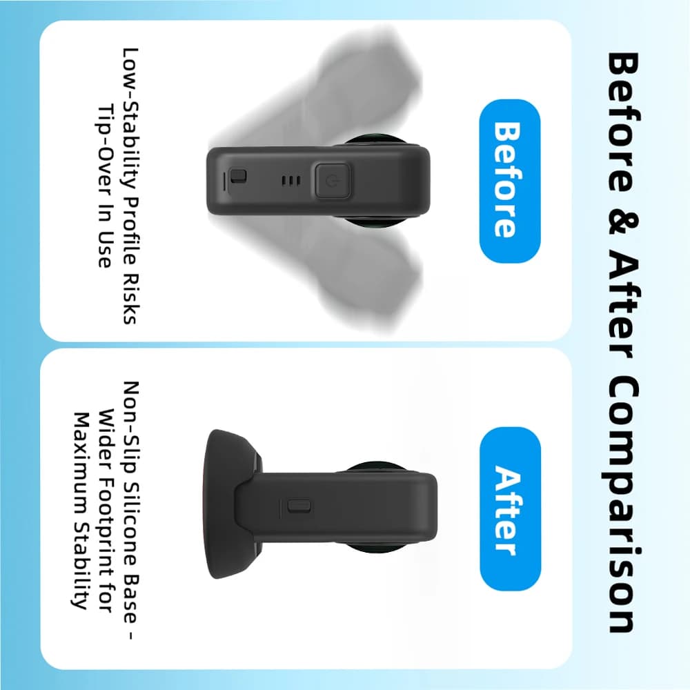 Fixed table base for car base with panoramic camera DJI OSMO 360, silicone base for action room, fixed table basic accessories