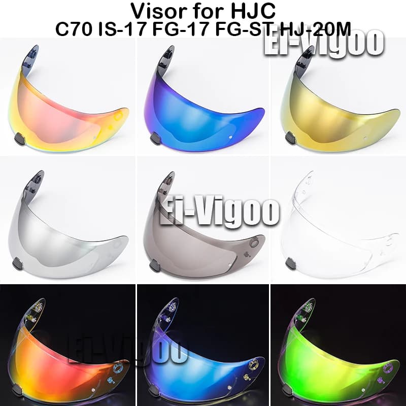 Visor for HJC C70 FG-17 IS-17 FG-ST HJ-20ST Shield lens helmet for HJ-20M Motorcycle helmets Motor helmet Night vision