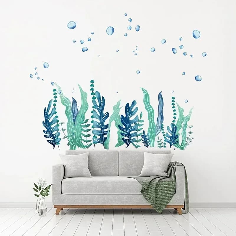 Nuovi adesivi murali creativi con bolle di alghe per soggiorno, camera da letto, camera dei bambini, bagno, adesivi murali, decorazione, pittura