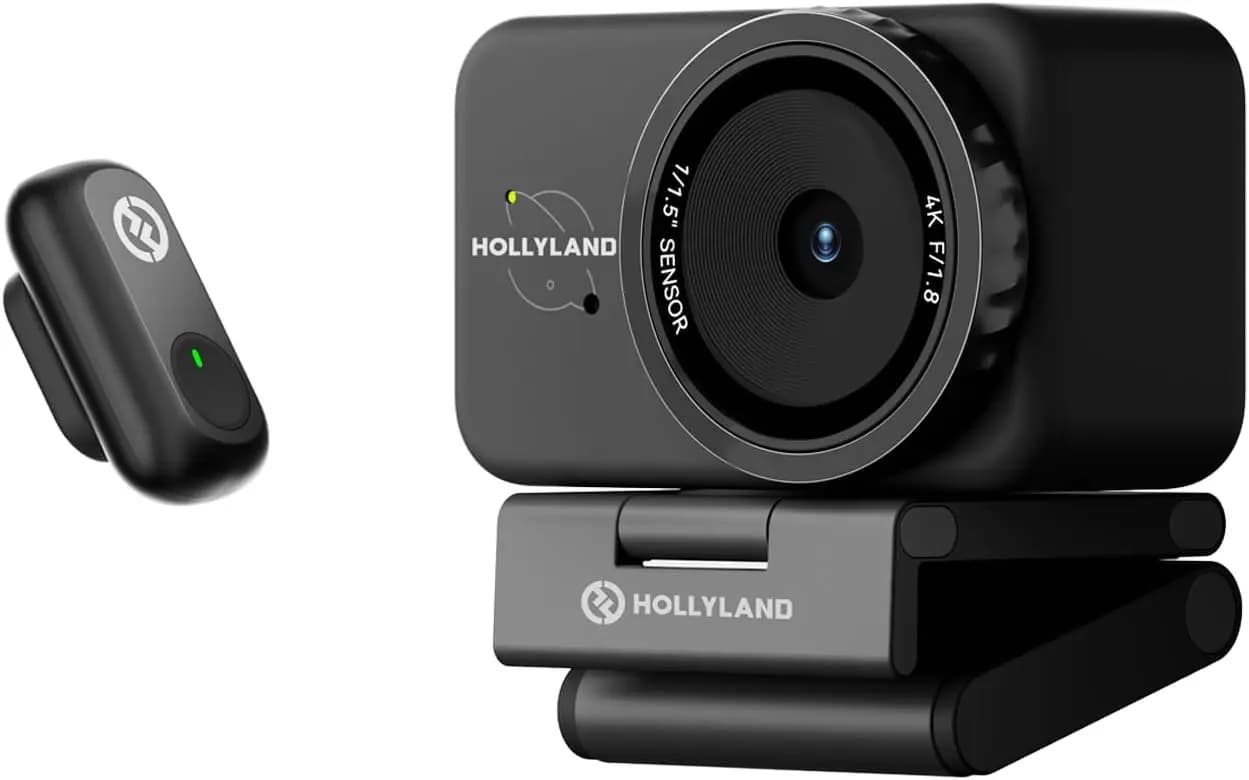 Webcam 4K 50MP with Microphone, Automatic Paning, PDAF for Live Streaming, Video Calls, Gaming, Compatible with Zoom and Teams