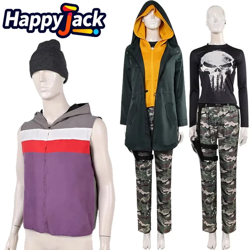 Parker Cosplay Peter Vest Hat Jean Grey Coat Top Pants Belt Movie Roleplay Disfraz Costume Outfits for Halloween Carnival Party