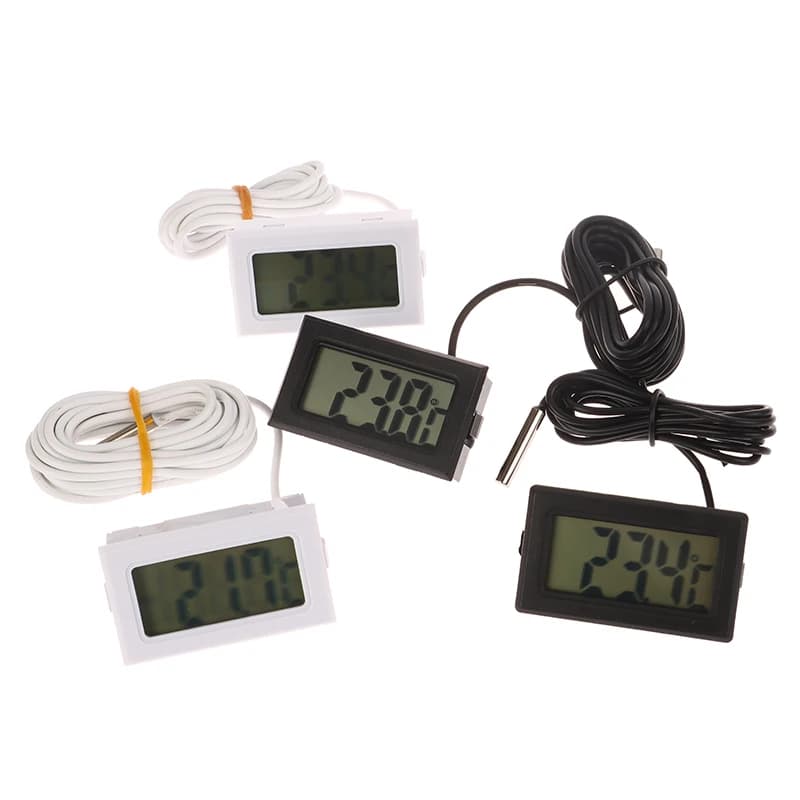 FY-10 Mini LCD Digital Thermometer Aquarium Auto Water bath Temperature detector Monitor Built-in temperature sensor