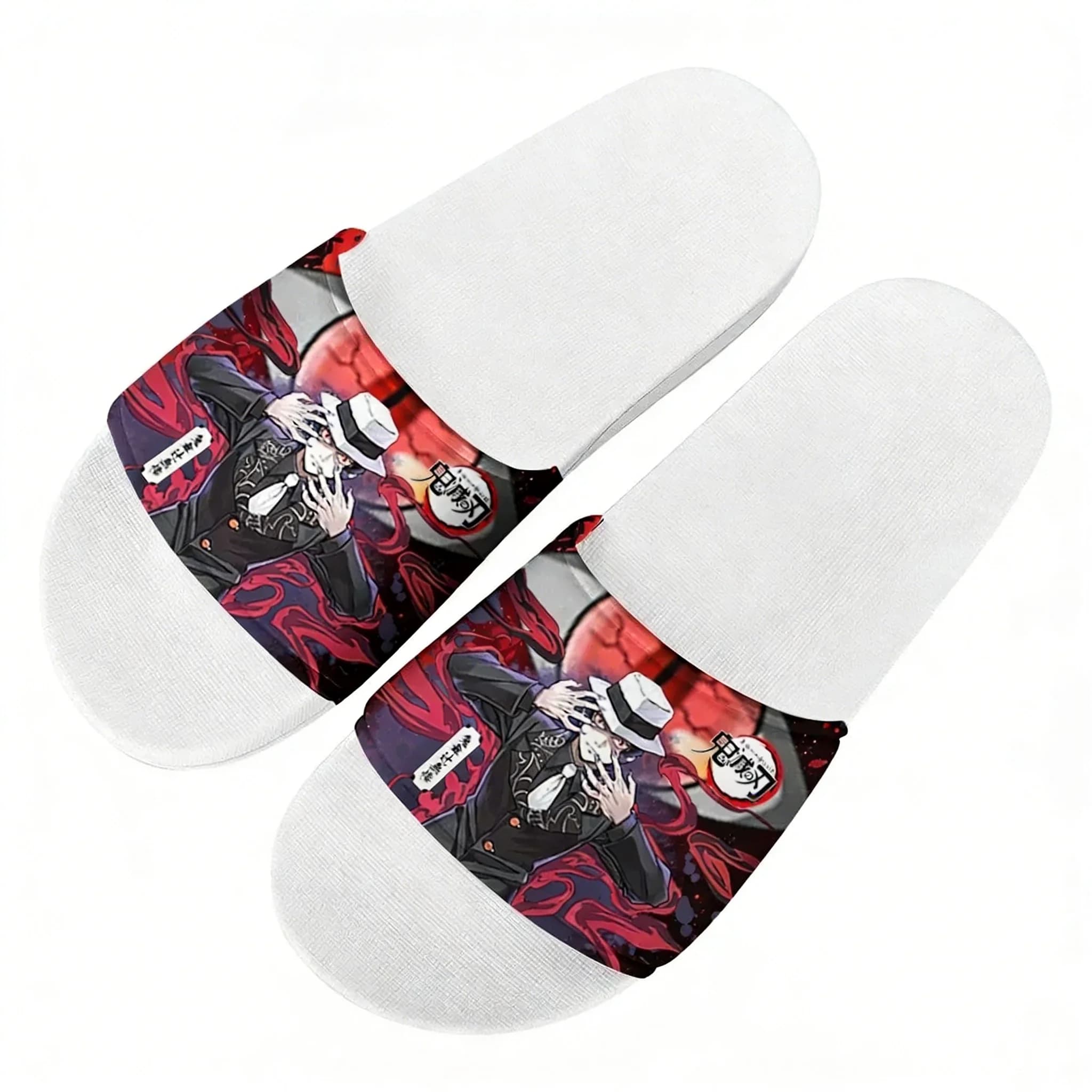 Ciabatte Muzan Kibutsuji, Scarpe da Casa e Acqua per Donne e Adolescenti, Sandali da Spiaggia e Piscina con Design Cartoon, Comode Ciabatte Estive Personalizzate